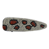 Statement hairclip - Strass Leopard gold